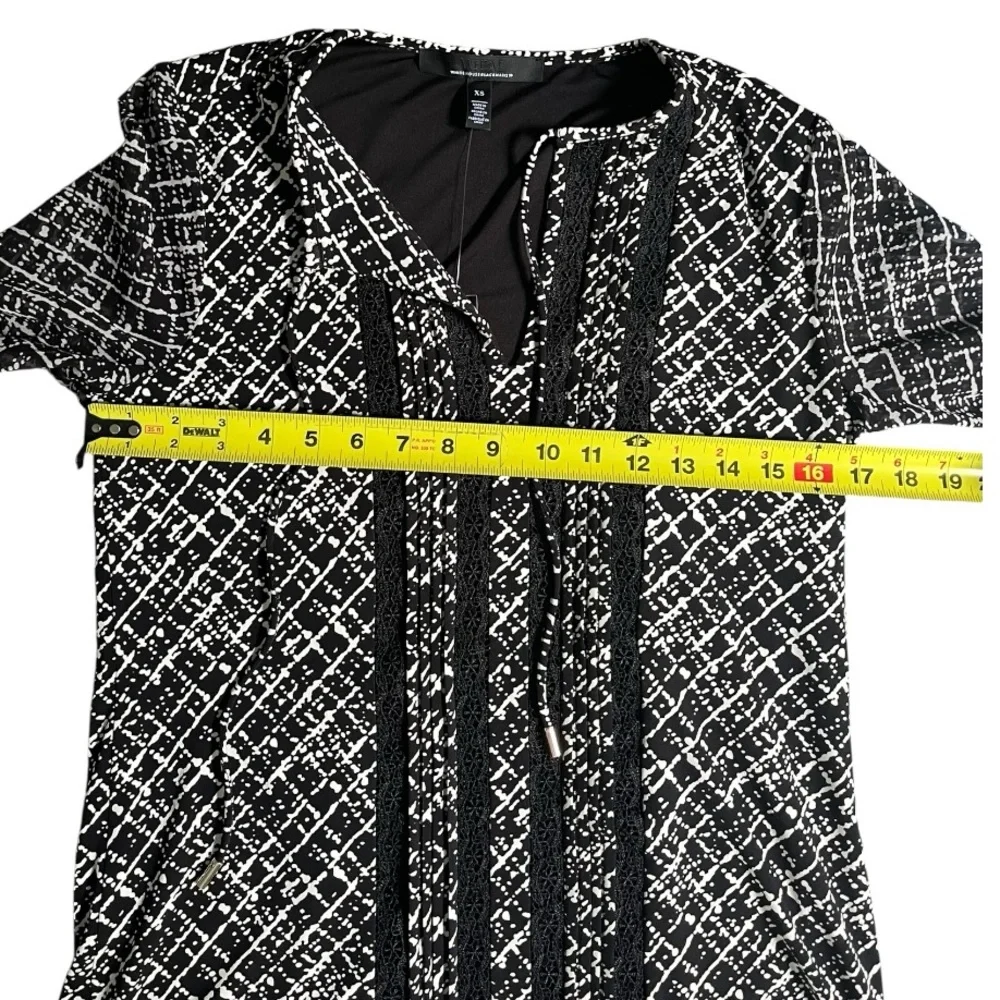 NWT White House Black Market lace inset tunic